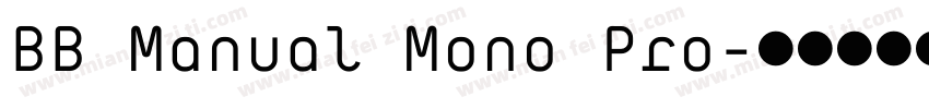 BB Manual Mono Pro字体转换